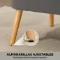 Sofá de 2 Plazas Tapizado en Terciopelo Asiento y Respaldo Acolchados Patas de Madera Carga 220 kg Gris Oscuro Sofá de 2 Plazas Tapizado en Terciopelo Asiento y Respaldo Acolchados Patas de Madera Carga 220 kg Gris Oscuro
