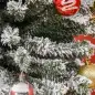 Árbol de Navidad Estrecho 270 cm Árbol Navideño Nevado con 1014 Ramas y Soporte de Metal para Salón Verde y Blanco Árbol de Navidad Estrecho 270 cm Árbol Navideño Nevado con 1014 Ramas y Soporte de Metal para Salón Verde y Blanco