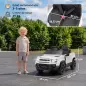 Coche Eléctrico SUV para Niños Land Rover Defender 12 V Mando a Distancia Suspensión Arranque Suave 2,7-4,5 km/h Blanco Coche Eléctrico SUV para Niños Land Rover Defender 12 V Mando a Distancia Suspensión Arranque Suave 2,7-4,5 km/h Blanco