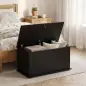 Baúl de Almacenaje 102L con Bisagra de Seguridad Estilo Moderno para Pasillo Dormitorio Salón 80x40x45 cm Negro Baúl de Almacenaje 102L con Bisagra de Seguridad Estilo Moderno para Pasillo Dormitorio Salón 80x40x45 cm Negro