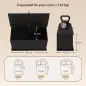 Baúl de Almacenaje 102L con Bisagra de Seguridad Estilo Moderno para Pasillo Dormitorio Salón 80x40x45 cm Negro Baúl de Almacenaje 102L con Bisagra de Seguridad Estilo Moderno para Pasillo Dormitorio Salón 80x40x45 cm Negro