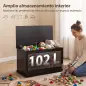 Baúl de Almacenaje 102L con Bisagra de Seguridad Estilo Moderno para Pasillo Dormitorio Salón 80x40x45 cm Negro Baúl de Almacenaje 102L con Bisagra de Seguridad Estilo Moderno para Pasillo Dormitorio Salón 80x40x45 cm Negro