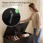 Baúl de Almacenaje 102L con Bisagra de Seguridad Estilo Moderno para Pasillo Dormitorio Salón 80x40x45 cm Negro Baúl de Almacenaje 102L con Bisagra de Seguridad Estilo Moderno para Pasillo Dormitorio Salón 80x40x45 cm Negro