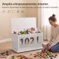 Baúl de Almacenaje 102L con Bisagra de Seguridad Estilo Moderno para Pasillo Dormitorio Salón 80x40x45 cm Blanco Baúl de Almacenaje 102L con Bisagra de Seguridad Estilo Moderno para Pasillo Dormitorio Salón 80x40x45 cm Blanco