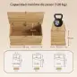 Baúl de Almacenaje 102L con Bisagra de Seguridad Estilo Moderno para Pasillo Dormitorio Salón 80x40x45 cm Roble Baúl de Almacenaje 102L con Bisagra de Seguridad Estilo Moderno para Pasillo Dormitorio Salón 80x40x45 cm Roble