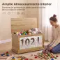 Baúl de Almacenaje 102L con Bisagra de Seguridad Estilo Moderno para Pasillo Dormitorio Salón 80x40x45 cm Roble Baúl de Almacenaje 102L con Bisagra de Seguridad Estilo Moderno para Pasillo Dormitorio Salón 80x40x45 cm Roble