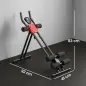 Máquina Abdominales Plegable con Monitor LCD para Entrenamiento de Cuerpo Completo en Casa Rojo y Negro Máquina Abdominales Plegable con Monitor LCD para Entrenamiento de Cuerpo Completo en Casa Rojo y Negro
