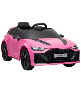 Coche Eléctrico para Niños Audi RS 6 Avant GT 12V con Mando a Distancia 2,4G Motor Doble Arranque Progresivo Suspensión