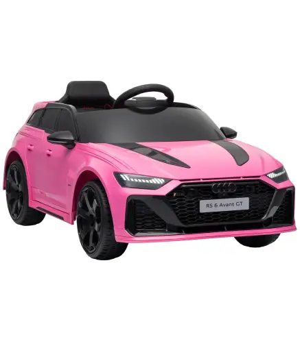 Coche Eléctrico para Niños Audi RS 6 Avant GT 12V con Mando a Distancia 2,4G Motor Doble Arranque Progresivo Suspensión