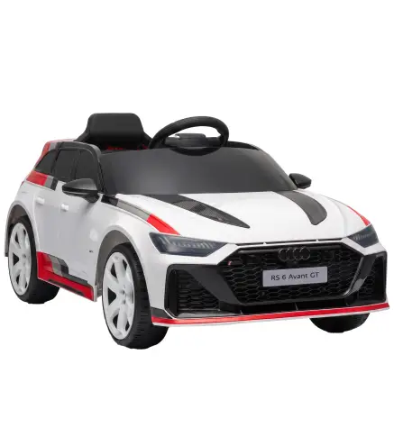 Coche Eléctrico para Niños Audi RS 6 Avant GT 12V con Mando a Distancia 2,4G Motor Doble Arranque Progresivo Suspensión