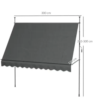 Toldo Manual Retráctil