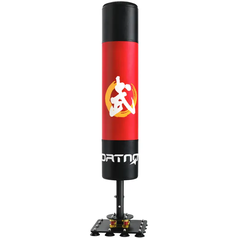 Saco de Boxeo de Pie para Adultos 156 cm con 12 Ventosas Absorción de Impactos para Kickboxing MMA Muay Thai Rojo Saco de Boxeo de Pie para Adultos 156 cm con 12 Ventosas Absorción de Impactos para Kickboxing MMA Muay Thai Rojo