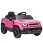 Coche Eléctrico SUV para Niños Land Rover Defender 12 V Mando a Distancia Suspensión Arranque Suave 2,7-4,5 km/h Rosa Coche Eléctrico SUV para Niños Land Rover Defender 12 V Mando a Distancia Suspensión Arranque Suave 2,7-4,5 km/h Rosa
