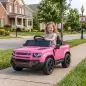 Coche Eléctrico SUV para Niños Land Rover Defender 12 V Mando a Distancia Suspensión Arranque Suave 2,7-4,5 km/h Rosa Coche Eléctrico SUV para Niños Land Rover Defender 12 V Mando a Distancia Suspensión Arranque Suave 2,7-4,5 km/h Rosa