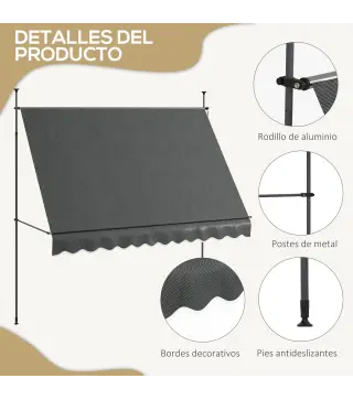 Toldo Manual Retráctil