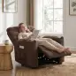 Sillón Relax Reclinable Eléctrico Calor Lumbar Masaje Vibración Motor Silencioso Función Memoria Bolsillos USB Marrón Sillón Relax Reclinable Eléctrico Calor Lumbar Masaje Vibración Motor Silencioso Función Memoria Bolsillos USB Marrón