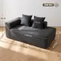 Sofá de 2 Plazas de Chenilla con 2 Almohadas Asiento con Muelles No Requiere Montaje 71,5x91,5x83 cm Gris Oscuro Sofá de 2 Plazas de Chenilla con 2 Almohadas Asiento con Muelles No Requiere Montaje 71,5x91,5x83 cm Gris Oscuro