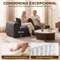 Sofá de 2 Plazas de Chenilla con 2 Almohadas Asiento con Muelles No Requiere Montaje 71,5x91,5x83 cm Gris Oscuro Sofá de 2 Plazas de Chenilla con 2 Almohadas Asiento con Muelles No Requiere Montaje 71,5x91,5x83 cm Gris Oscuro