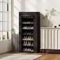 Zapatero de 7 Niveles, Zapatero Estrecho de Acero con Funda de Tela no Tejida 2 Bolsillos para 14-21 Pares Negro Zapatero de 7 Niveles, Zapatero Estrecho de Acero con Funda de Tela no Tejida 2 Bolsillos para 14-21 Pares Negro