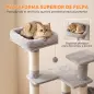 Árbol Rascador para Gatos 152 cm Multinivel con Cueva Hamaca Cama Escalera Rascadora 4 Postes de Sisal Bolas Gris Claro Árbol Rascador para Gatos 152 cm Multinivel con Cueva Hamaca Cama Escalera Rascadora 4 Postes de Sisal Bolas Gris Claro