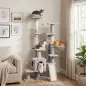 Árbol Rascador para Gatos 152 cm Multinivel con Cueva Hamaca Cama Escalera Rascadora 4 Postes de Sisal Bolas Gris Claro Árbol Rascador para Gatos 152 cm Multinivel con Cueva Hamaca Cama Escalera Rascadora 4 Postes de Sisal Bolas Gris Claro