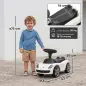 Correpasillos para Bebés de 18-36 Meses Licencia de Porsche con 2 Faros Bocina Sonido de Arranque 63x28,5x38 cm Blanco