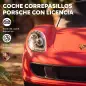 Correpasillos para Bebés de 18-36 Meses Licencia de Porsche con 2 Faros Bocina Sonido de Arranque 63x28,5x38 cm Rojo