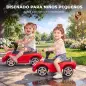 Correpasillos para Bebés de 18-36 Meses Licencia de Porsche con 2 Faros Bocina Sonido de Arranque 63x28,5x38 cm Rojo