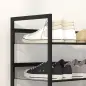 Zapatero de 5 Niveles Zapatero Estrecho de Acero para 15 Pares de Zapatos para Recibidor Entrada Pasillo Negro Zapatero de 5 Niveles Zapatero Estrecho de Acero para 15 Pares de Zapatos para Recibidor Entrada Pasillo Negro
