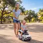 Correpasillos Bebés 3 en 1 Mercedes-Benz con Barra de Empuje Capota Barandilla de Seguridad Música 12-36 Meses Blanco