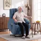Sillón Relax Reclinable Eléctrico Levanta Personas Masaje Vibratorio y Calor Asiento Ancho USB-C USB-A Bolsillos Azul Sillón Relax Reclinable Eléctrico Levanta Personas Masaje Vibratorio y Calor Asiento Ancho USB-C USB-A Bolsillos Azul