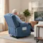 Sillón Relax Reclinable Eléctrico Levanta Personas Masaje Vibratorio y Calor Asiento Ancho USB-C USB-A Bolsillos Azul Sillón Relax Reclinable Eléctrico Levanta Personas Masaje Vibratorio y Calor Asiento Ancho USB-C USB-A Bolsillos Azul