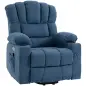 Sillón Relax Reclinable Eléctrico Levanta Personas Masaje Vibratorio y Calor Asiento Ancho USB-C USB-A Bolsillos Azul Sillón Relax Reclinable Eléctrico Levanta Personas Masaje Vibratorio y Calor Asiento Ancho USB-C USB-A Bolsillos Azul