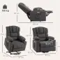 Sillón Relax Reclinable Eléctrico Levanta Personas Masaje Vibratorio y Calor Asiento Ancho USB-C USB-A Bolsillos Negro Sillón Relax Reclinable Eléctrico Levanta Personas Masaje Vibratorio y Calor Asiento Ancho USB-C USB-A Bolsillos Negro