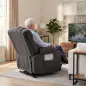 Sillón Relax Reclinable Eléctrico Levanta Personas Masaje Vibratorio y Calor Asiento Ancho USB-C USB-A Bolsillos Negro Sillón Relax Reclinable Eléctrico Levanta Personas Masaje Vibratorio y Calor Asiento Ancho USB-C USB-A Bolsillos Negro