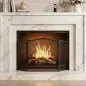 Salvachispas para Chimenea Plegable de 3 Paneles de Metal con Diseño Floral para Hogar 107x60 cm Negro Salvachispas para Chimenea Plegable de 3 Paneles de Metal con Diseño Floral para Hogar 107x60 cm Negro
