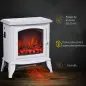 Chimenea decorativa con Termostato Ajustable y Protección Sobrecalentamiento para Salas 20-25 m² 36,5x24x45,5 cm Blanco Chimenea decorativa con Termostato Ajustable y Protección Sobrecalentamiento para Salas 20-25 m² 36,5x24x45,5 cm Blanco