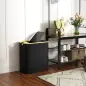 Cesto de Ropa Sucia Plegable con Tapa 80 L de Tela no Tejida 2 Compartimentos Asas 54x34x58,5 cm Negro Cesto de Ropa Sucia Plegable con Tapa 80 L de Tela no Tejida 2 Compartimentos Asas 54x34x58,5 cm Negro