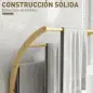 Toallero de Pie de Bambú con 3 Barras y Estante de Almacenamiento para Baño y Lavandería 50x29x84 cm Natural