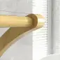 Toallero de Pie de Bambú con 3 Barras y Estante de Almacenamiento para Baño y Lavandería 50x29x84 cm Natural