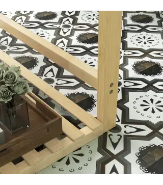 Toallero de Pie de Bambú con 3 Barras y Estante de Almacenamiento para Baño y Lavandería 50x29x84 cm Natural