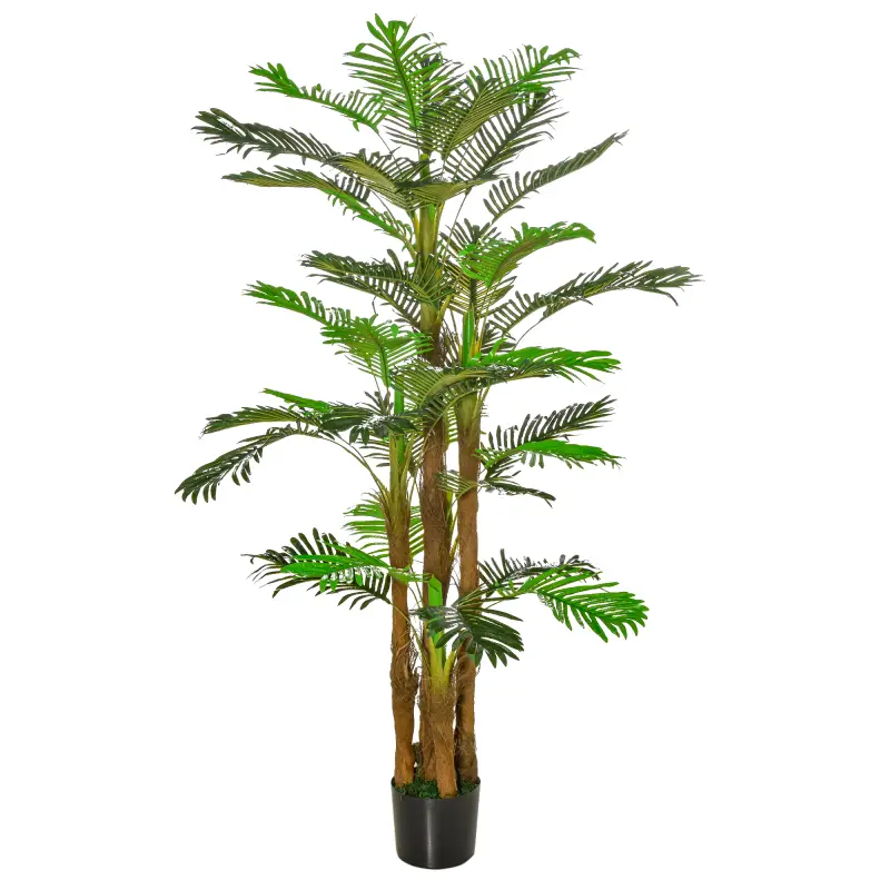 Palmera Artificial 1,85 m Árbol Artificial Tronco Ramas Musgo Hojas Gran Realismo Maceta Incluida Verde Palmera Artificial 1,85 m Árbol Artificial Tronco Ramas Musgo Hojas Gran Realismo Maceta Incluida Verde