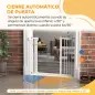 Barrera de Seguridad para Perros 74-94 cm con Extensión Montaje a Presión y Doble Bloqueo Blanco Barrera de Seguridad para Perros 74-94 cm con Extensión Montaje a Presión y Doble Bloqueo Blanco