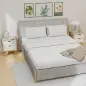 Juego de 2 Mesitas de Noche Modernas con 2 Cajones con Deslizamiento Silencioso 40x35x50 cm Blanco Brillo y Roble Juego de 2 Mesitas de Noche Modernas con 2 Cajones con Deslizamiento Silencioso 40x35x50 cm Blanco Brillo y Roble