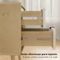 Juego de 2 Mesitas de Noche Modernas con 2 Cajones con Deslizamiento Silencioso 40x35x50 cm Blanco Brillo y Roble Juego de 2 Mesitas de Noche Modernas con 2 Cajones con Deslizamiento Silencioso 40x35x50 cm Blanco Brillo y Roble