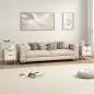 Juego de 2 Mesitas de Noche Modernas con 2 Cajones con Deslizamiento Silencioso 40x35x50 cm Blanco Brillo y Roble Juego de 2 Mesitas de Noche Modernas con 2 Cajones con Deslizamiento Silencioso 40x35x50 cm Blanco Brillo y Roble
