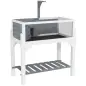 Casa de Tortugas de Madera con Estante Soporte para Lámpara Paneles Transparentes Techo Abatible Bandeja Gris Casa de Tortugas de Madera con Estante Soporte para Lámpara Paneles Transparentes Techo Abatible Bandeja Gris