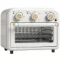 Horno Freidora de Aire 12 L con 3 Mandos Convección 360° Temperatura hasta 230 °C Temporizador 60 Min Bandeja y Cesta