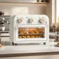 Horno Freidora de Aire 12 L con 3 Mandos Convección 360° Temperatura hasta 230 °C Temporizador 60 Min Bandeja y Cesta