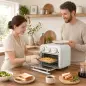 Horno Freidora de Aire 12 L con 3 Mandos Convección 360° Temperatura hasta 230 °C Temporizador 60 Min Bandeja y Cesta